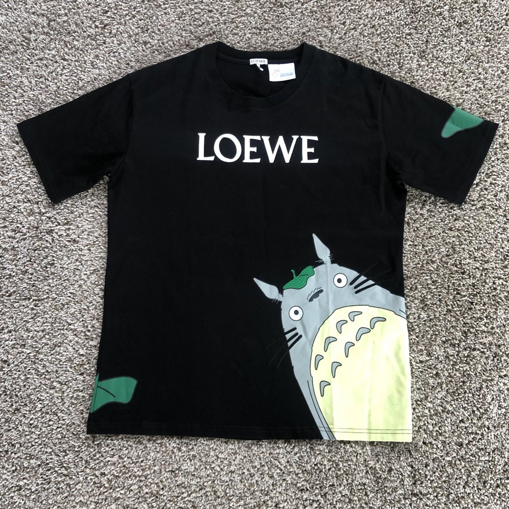 Loewe x Studio Ghibli "My Neighbor" Shirt Mens M Black Anime Spirited Away Tee